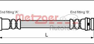 Furtun frana METZGER 4112506 – FORD | AutoRival