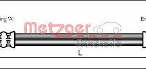 Furtun frana METZGER 4112517 – FORD | AutoRival