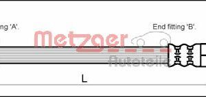 Furtun frana METZGER 4112522 – FORD | AutoRival