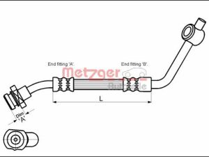 Furtun frana METZGER 4112529 – FORD | AutoRival