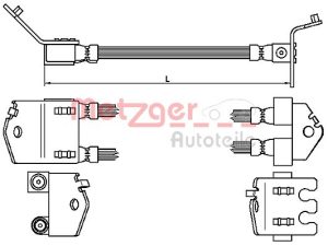 Furtun frana METZGER 4112539 – FORD | AutoRival