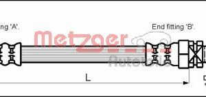 Furtun frana METZGER 4113254 – FORD | AutoRival
