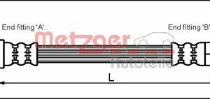 Furtun frana METZGER 4114678 – FORD | AutoRival