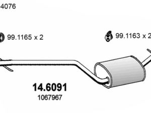 Toba esapamet intermediara ASSO 14.6091 – FORD | AutoRival