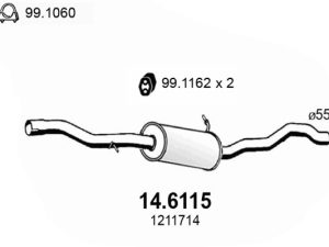 Toba esapamet intermediara ASSO 14.6115 – FORD | AutoRival