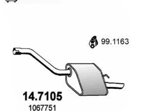Toba esapament finala ASSO 14.7105 – FORD | AutoRival