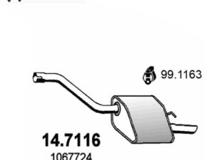 Toba esapament finala ASSO 14.7116 – FORD | AutoRival