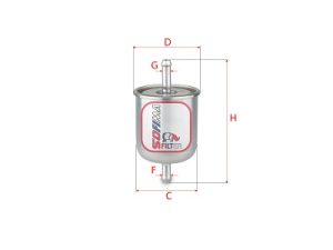 Filtru combustibil SOFIMA S 1529 B – FORD | AutoRival