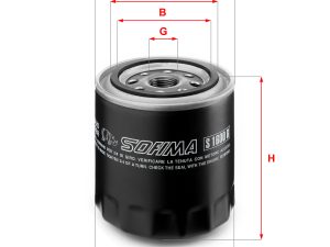 Filtru ulei SOFIMA S 1600 R – FORD | AutoRival