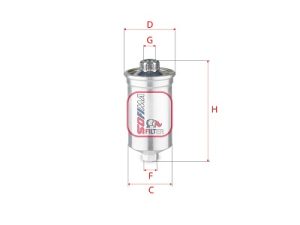 Filtru combustibil SOFIMA S 1770 B – FORD | AutoRival