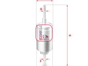 Filtru combustibil SOFIMA S 1844 B – FORD | AutoRival
