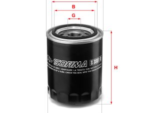 Filtru ulei SOFIMA S 3801 R – FORD | AutoRival