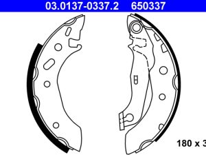 Set saboti frana ATE 03.0137-0337.2 – FORD | AutoRival