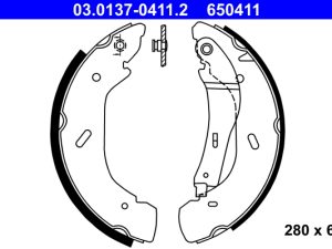 Set saboti frana ATE 03.0137-0411.2 – FORD | AutoRival