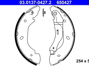 Set saboti frana ATE 03.0137-0427.2 – FORD | AutoRival