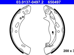 Set saboti frana ATE 03.0137-0497.2 – FORD | AutoRival