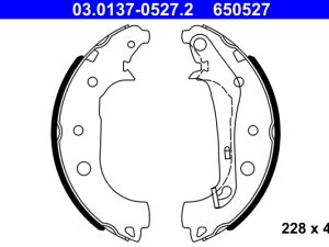 Set saboti frana ATE 03.0137-0527.2 – FORD | AutoRival