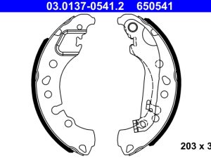 Set saboti frana ATE 03.0137-0541.2 – FORD | AutoRival