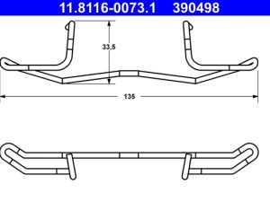 Arc etrier frana ATE 11.8116-0073.1 – FORD | AutoRival