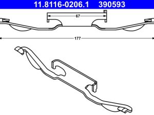 Arc etrier frana ATE 11.8116-0206.1 – FORD | AutoRival