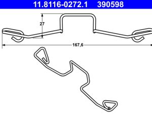 Arc etrier frana ATE 11.8116-0272.1 – FORD | AutoRival