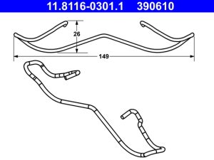 Arc etrier frana ATE 11.8116-0301.1 – FORD | AutoRival