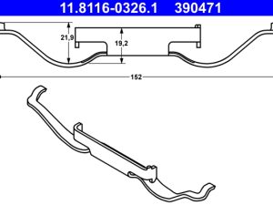 Arc etrier frana ATE 11.8116-0326.1 – FORD | AutoRival