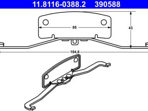Arc etrier frana ATE 11.8116-0388.2 – FORD | AutoRival