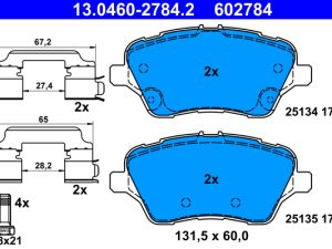 Set placute frana ATE 13.0460-2784.2 – FORD | AutoRival