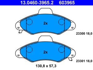 Set placute frana ATE 13.0460-3965.2 – FORD | AutoRival