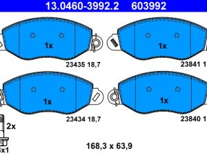 Set placute frana ATE 13.0460-3992.2 – FORD | AutoRival