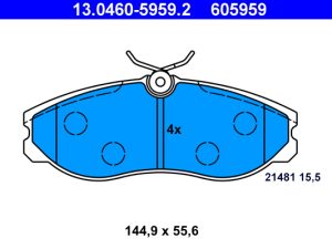 Set placute frana ATE 13.0460-5959.2 – FORD | AutoRival