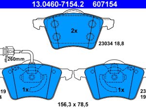 Set placute frana ATE 13.0460-7154.2 – FORD | AutoRival