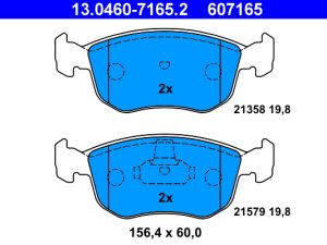 Set placute frana ATE 13.0460-7165.2 – FORD | AutoRival