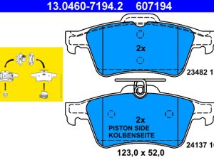 Set placute frana ATE 13.0460-7194.2 – FORD | AutoRival