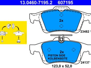Set placute frana ATE 13.0460-7195.2 – FORD | AutoRival