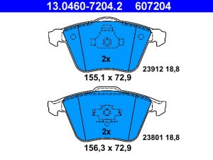 Set placute frana ATE 13.0460-7204.2 – FORD | AutoRival