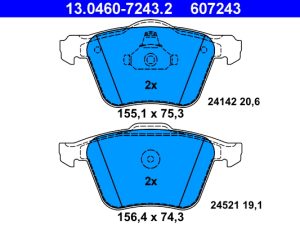 Set placute frana ATE 13.0460-7243.2 – FORD | AutoRival