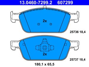 Set placute frana ATE 13.0460-7299.2 – FORD | AutoRival