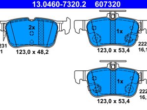 Set placute frana ATE 13.0460-7320.2 – FORD | AutoRival