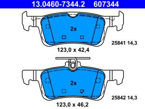 Set placute frana ATE 13.0460-7344.2 – FORD | AutoRival