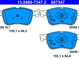 Set placute frana ATE 13.0460-7347.2 – FORD | AutoRival