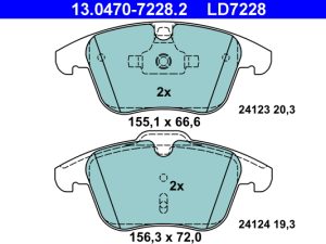 Set placute frana ATE 13.0470-7228.2 – FORD | AutoRival