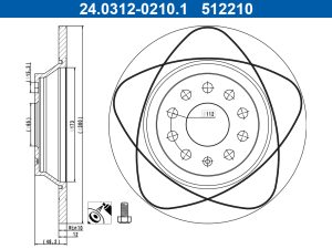 Disc frana ATE 24.0312-0210.1 – FORD | AutoRival