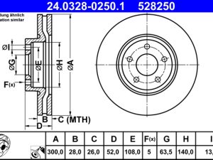 Disc frana ATE 24.0328-0250.1 – FORD | AutoRival
