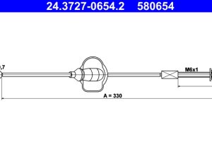 Cablu frana de parcare ATE 24.3727-0654.2 – FORD | AutoRival