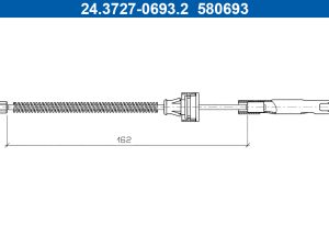 Cablu frana de parcare ATE 24.3727-0693.2 – FORD | AutoRival