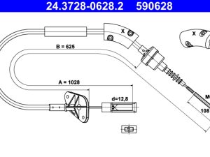 Cablu ambreiaj ATE 24.3728-0628.2 – FORD | AutoRival