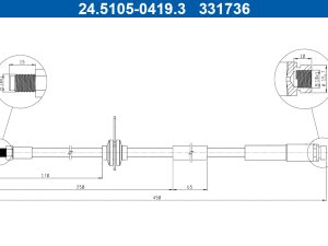 Furtun frana ATE 24.5105-0419.3 – FORD | AutoRival