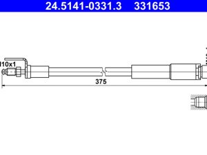 Furtun frana ATE 24.5141-0331.3 – FORD | AutoRival